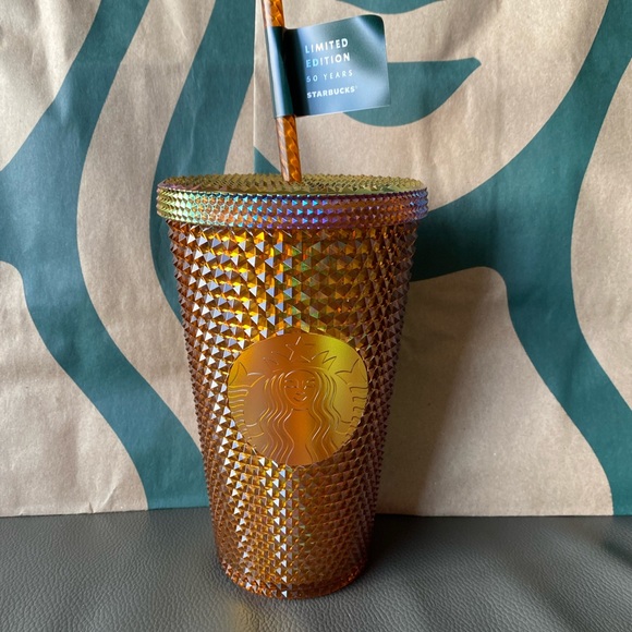 Starbucks Tumbler Grande Honey Comb Copper Studded